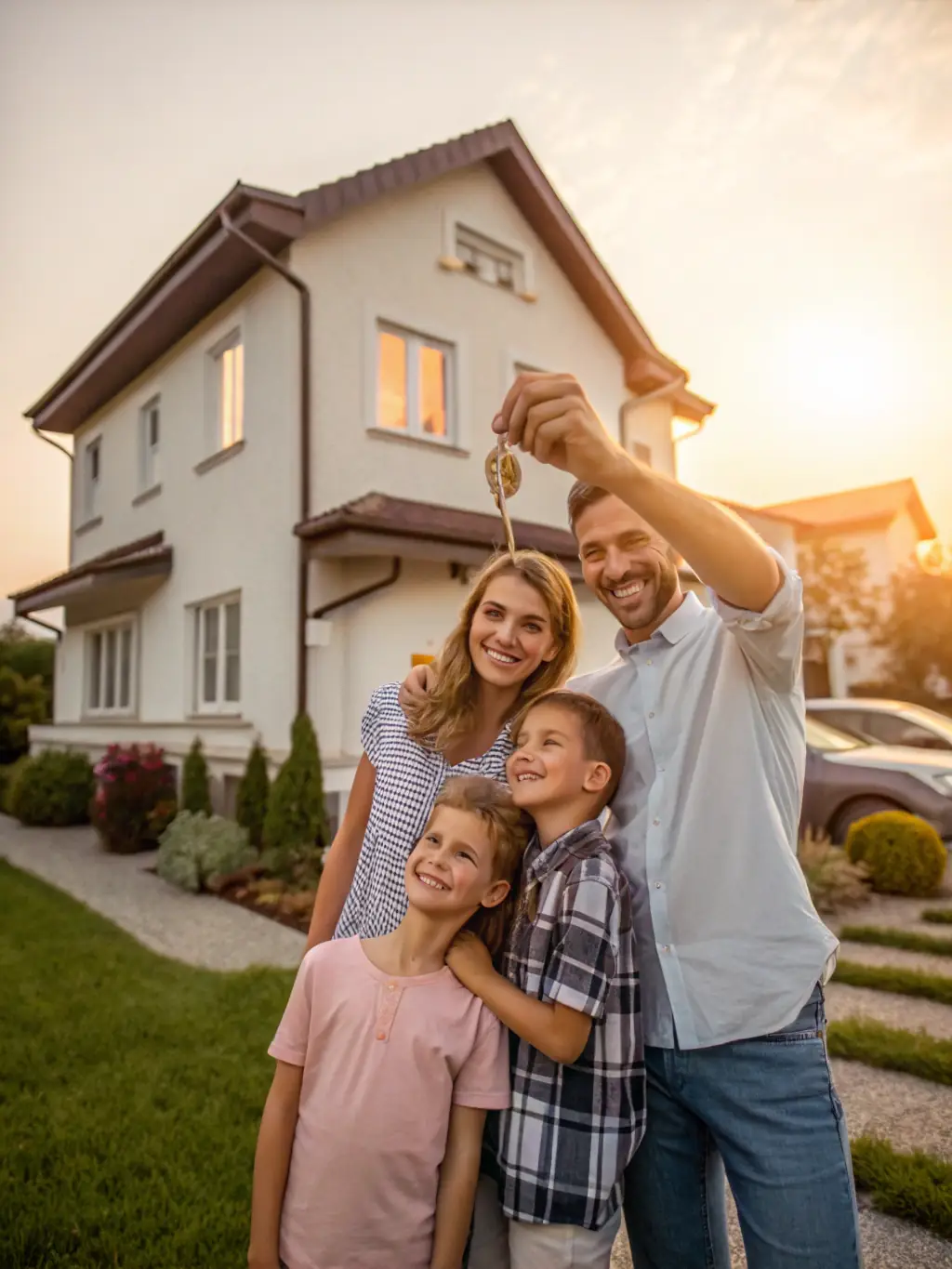 A diverse group of people celebrating financial success, such as buying a home or starting a business, showcasing the positive impact of Cobar Loans on their lives.